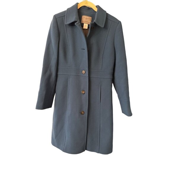 J.Crew Womens Double Cloth Wool Blend Coat P8 - Picture 1 of 7